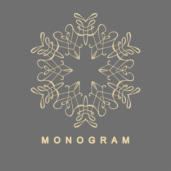 Conjunto de modelo de logotipo monograma — Vetor de Stock