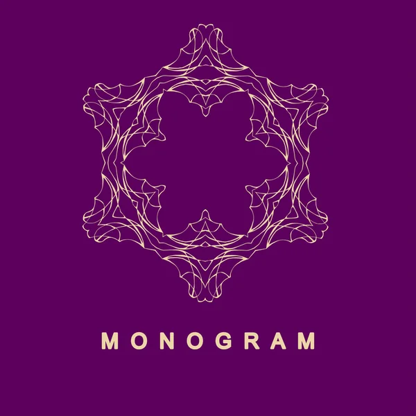 Soubor šablony logo monogram — Stockový vektor