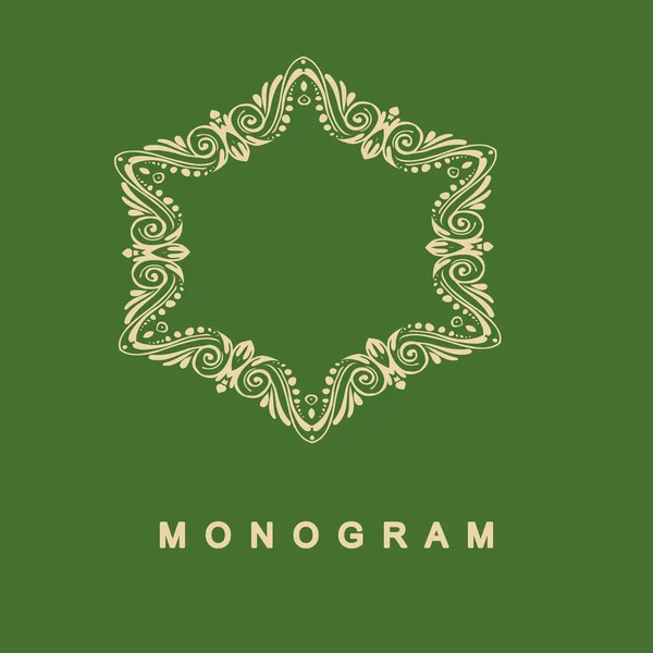 Conjunto de modelo de logotipo monograma —  Vetores de Stock