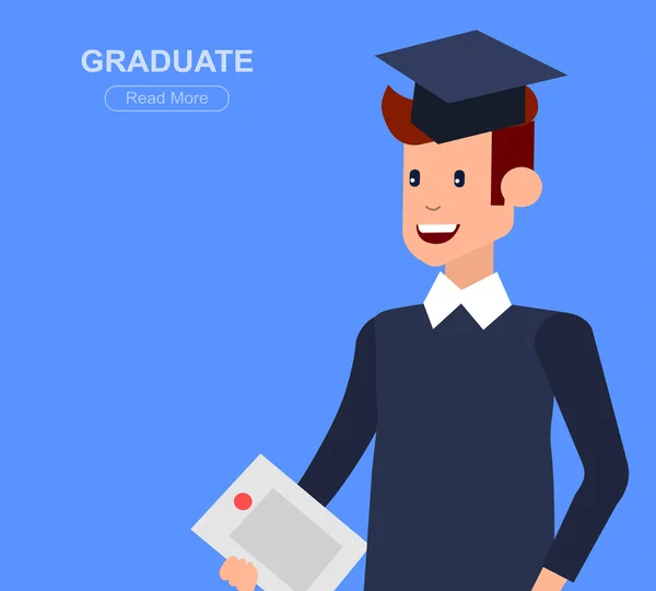 Graduação de estudantes universitários —  Vetores de Stock