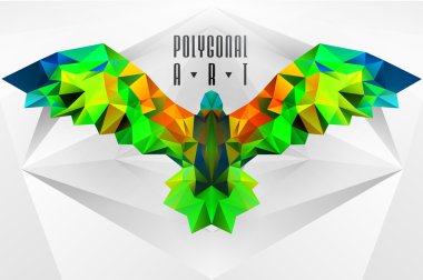 Uğur böceği poligonal soyut