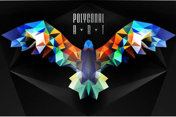 Résumé Oiseau polygonal — Image vectorielle