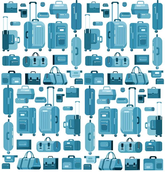 Borse da viaggio. Valigia bagagli — Vettoriale Stock