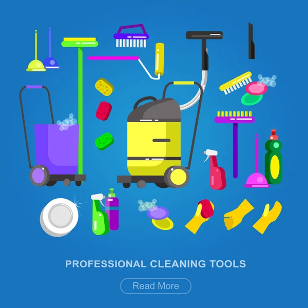 Poster design for cleaning service — Stock Vector