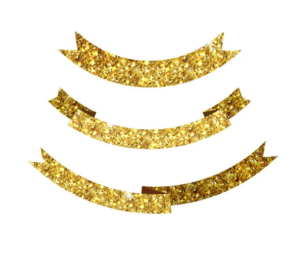 Şerit altın Parıltılı yıldız