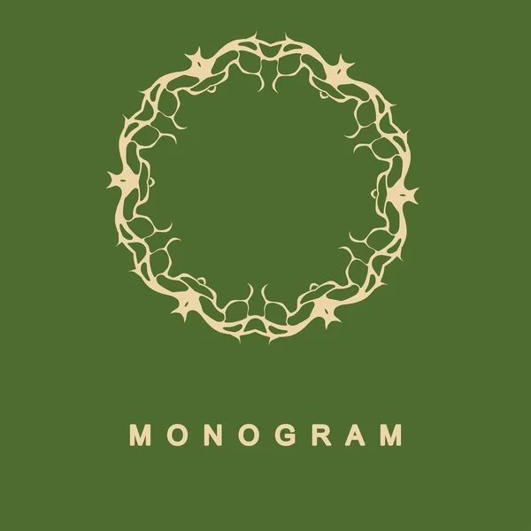 Set di monogramma modello logo — Vettoriale Stock