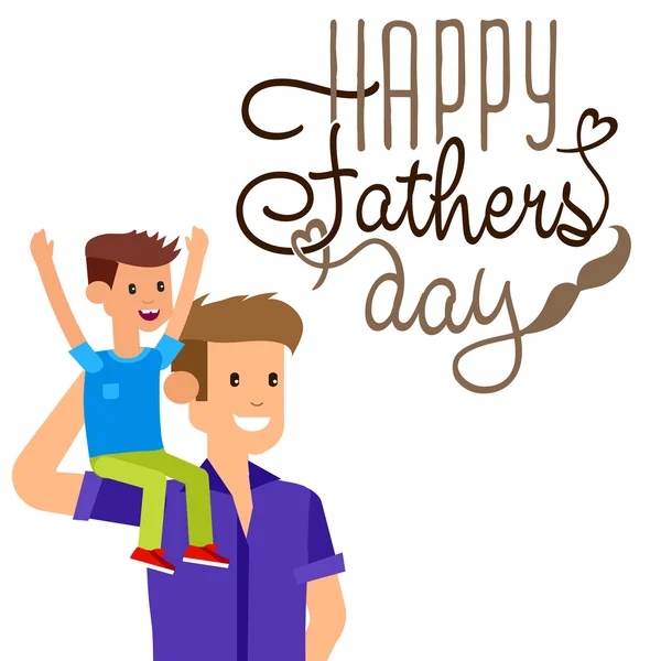 Happy fathers day background — Stock Vector