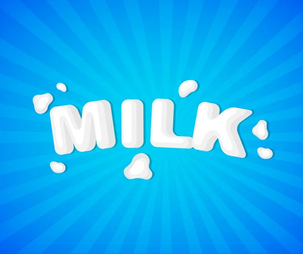 Den ursprungliga koncept affischen att annonsera mjölk — Stock vektor