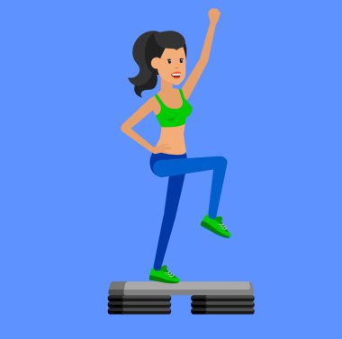 Isınmak için bacağını esneten sağlıklı kadın beyaz arka planda izole edilmiş.