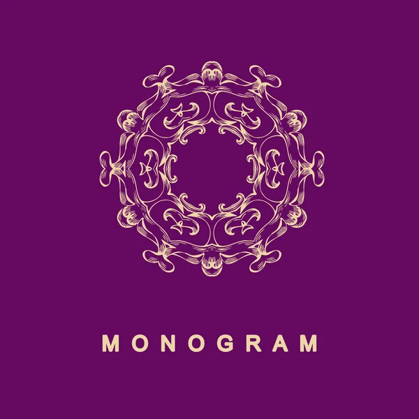 Conjunto de modelo de logotipo monograma — Vetor de Stock