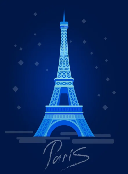 Paris Eiffel Tower Icon. — Stock Vector