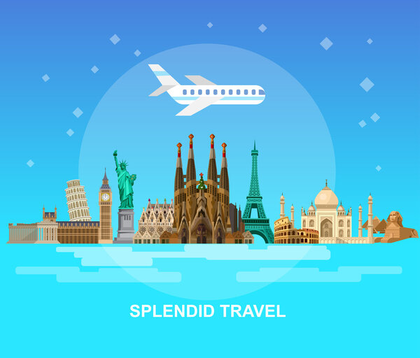 High quality, detailed World landmarks