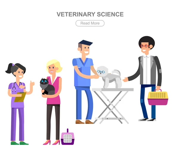 High quality character design veterinarian — Stock Vector