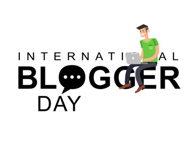 Dünya blog günü kartı
