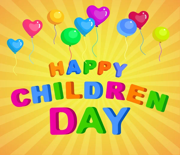 Dzień szczęśliwy dla dzieci — Wektor stockowy