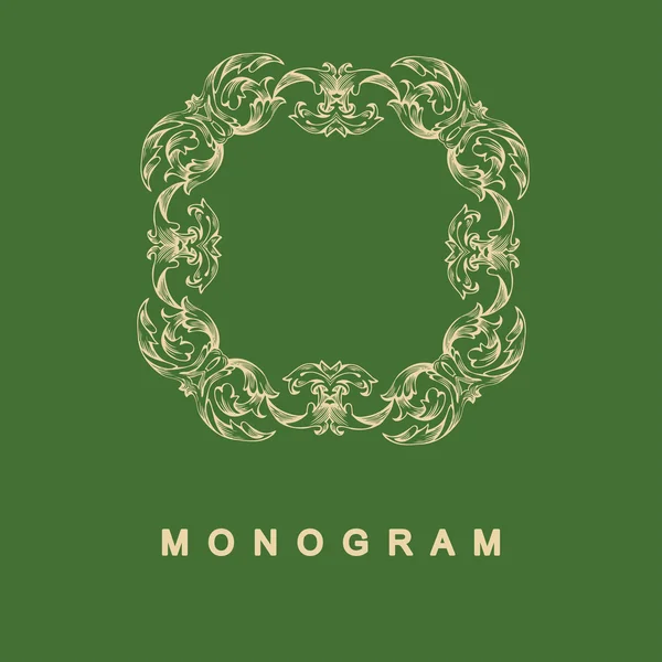 Set di monogramma modello logo — Vettoriale Stock