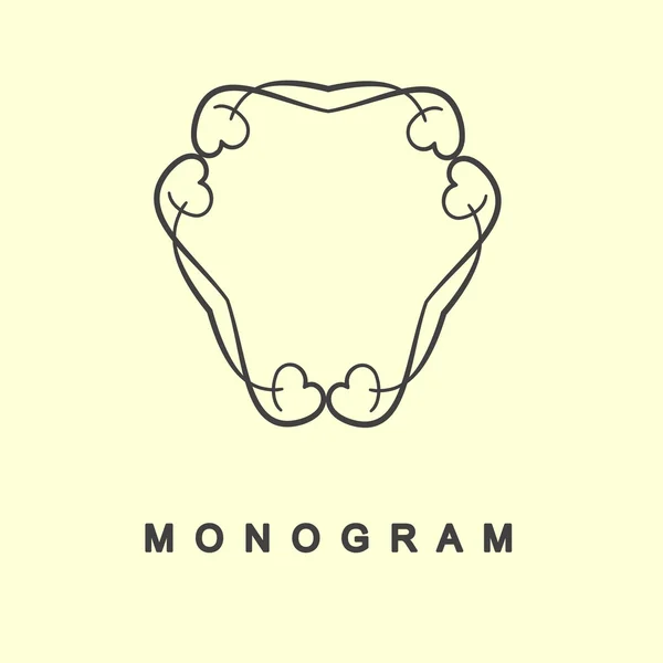 Conjunto de modelo de logotipo monograma — Vetor de Stock