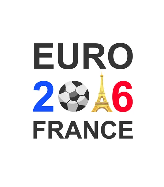 Euro 2016 Championnat de France de Football — Image vectorielle