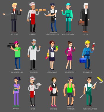 Meslek insanlar. Detaylı karakter