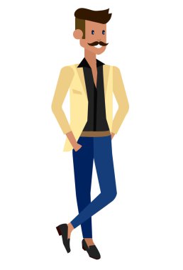 Vektör detaylı karakter insanlar, iş