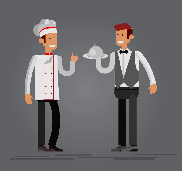 Vecteur personnages détaillés dans le restaurant — Image vectorielle