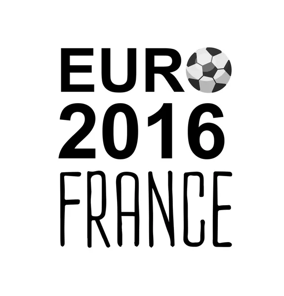 Euro 2016 Francia Campeonato de Fútbol — Vector de stock