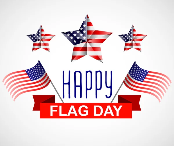 Plantilla de fondo Happy Flag Day — Vector de stock