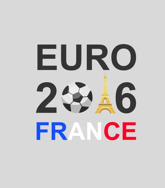 Euro 2016 Championnat de France de Football — Image vectorielle