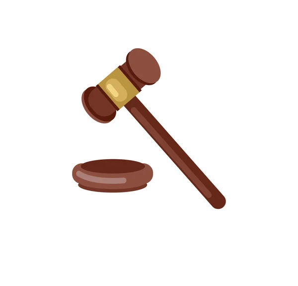 Gavel vector illustration judge — Stock Vector