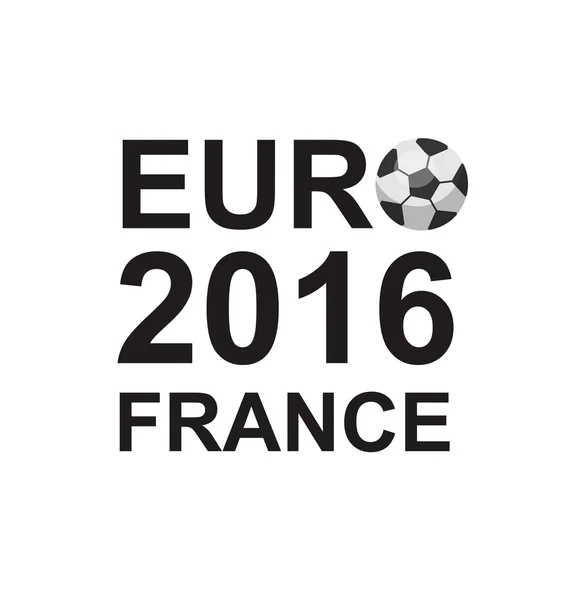 Euro 2016 Frankrijk voetbalkampioenschap — Stockvector