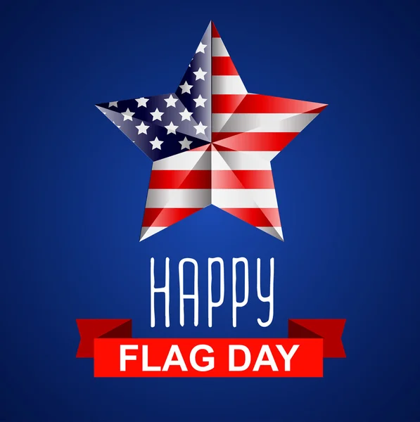 Plantilla de fondo Happy Flag Day — Vector de stock