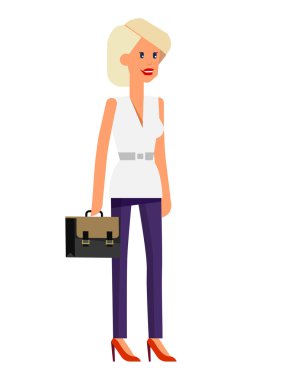 Vektör detaylı karakter ofis çalışanı