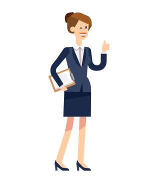 Vektör detaylı karakter ofis çalışanı