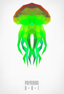 Soyut poligonal. Geometrik şekil