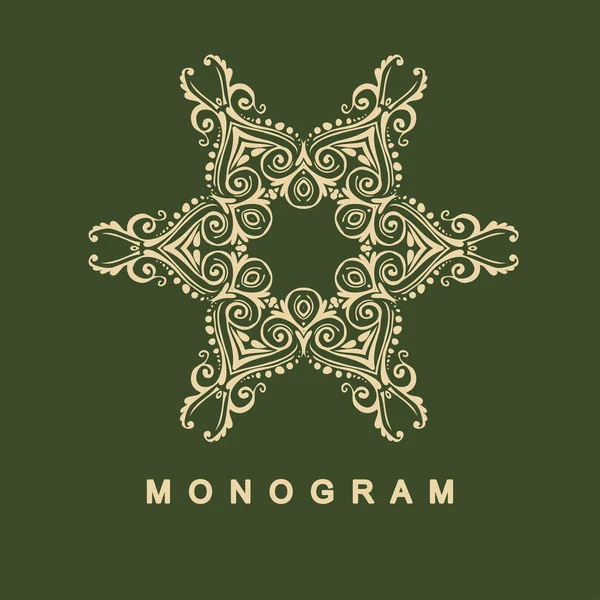 Conjunto de modelo de logotipo monograma — Vetor de Stock