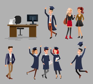 Üniversite öğrencileri mezuniyet