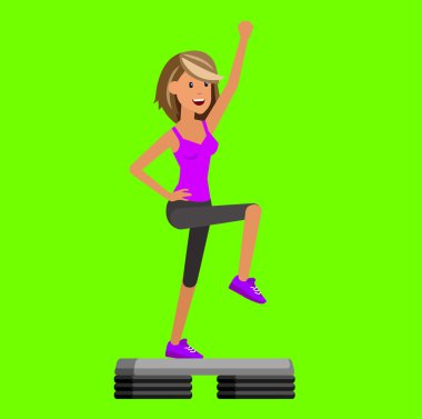 Isınmak için bacağını esneten sağlıklı kadın beyaz arka planda izole edilmiş.