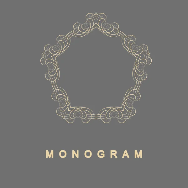 Satz von Monogramm-Logo-Vorlage — Stockvektor