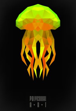 Soyut poligonal. Geometrik şekil