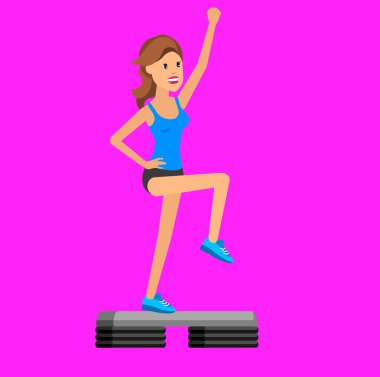 Isınmak için bacağını esneten sağlıklı kadın beyaz arka planda izole edilmiş.