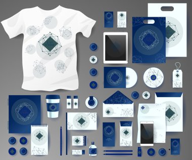 İş kümesi. Kurumsal kimlik şablonları kozmik