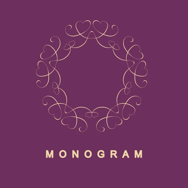 Conjunto de modelo de logotipo monograma —  Vetores de Stock