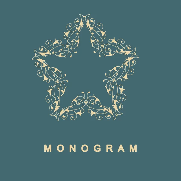 Conjunto de modelo de logotipo monograma —  Vetores de Stock
