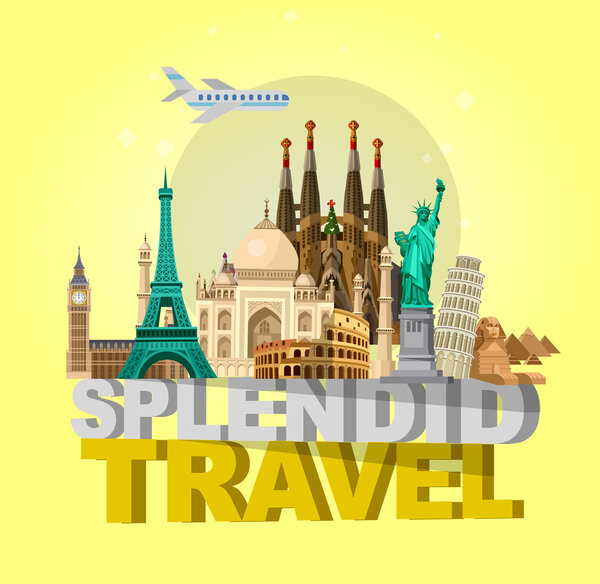 High quality, detailed World landmarks