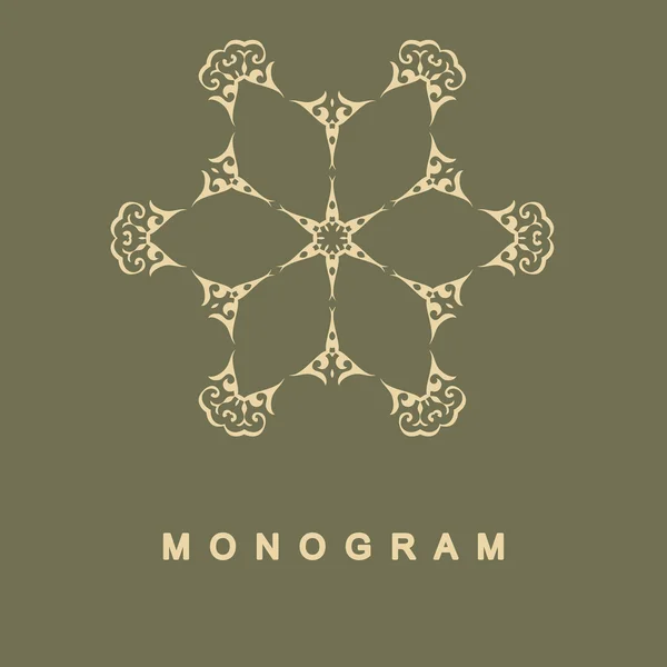 Set di monogramma modello logo — Vettoriale Stock