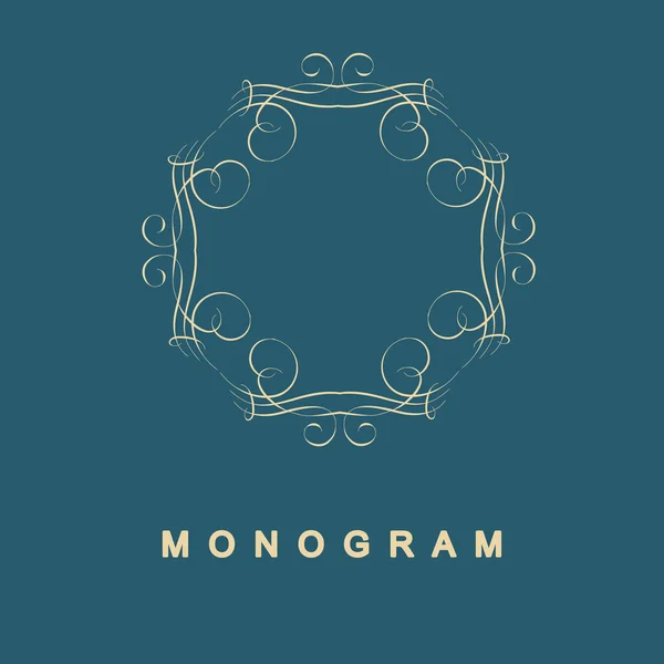 Set di monogramma modello logo — Vettoriale Stock