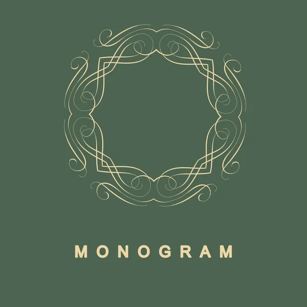 Conjunto de modelo de logotipo monograma —  Vetores de Stock