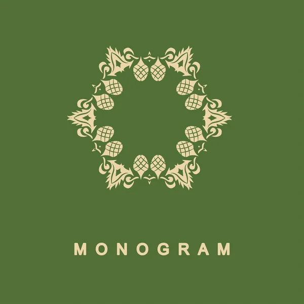 Conjunto de plantilla de logotipo monograma — Vector de stock