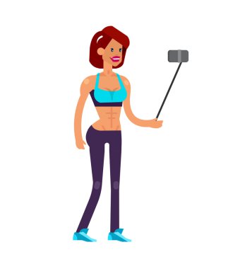 Selfie çekim aile ve çiftler vektör