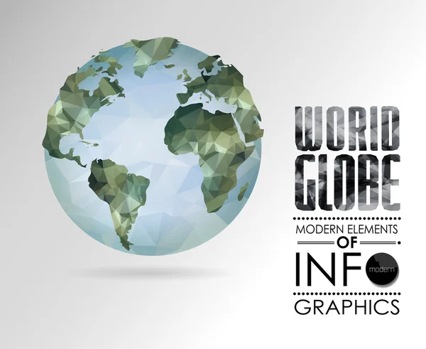 Monde globe — Image vectorielle